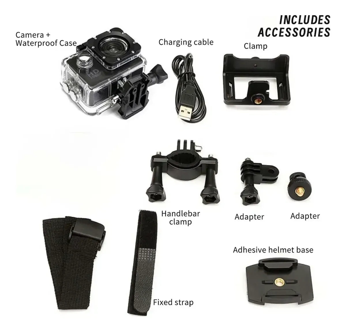 Camara HD Tipo Go Pro Sumergible
